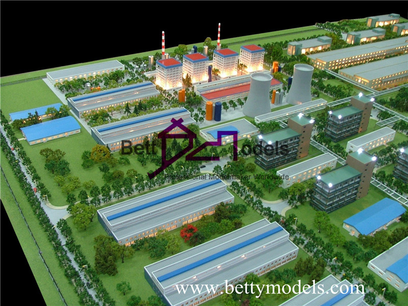 arkitektoniske elektriske kraftfabrikkmodeller