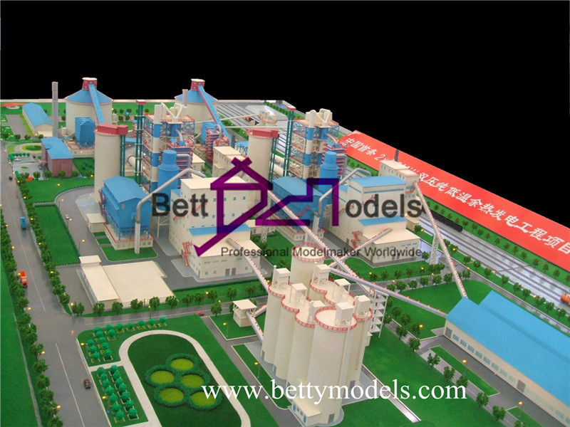 Kraftstasjonskala industrielle modeller
